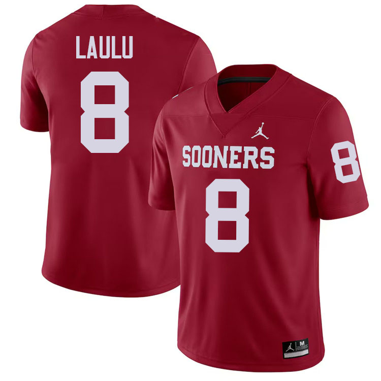 Jonah Laulu Oklahoma Sooners Jersey,Oklahoma Sooners Football Uniforms,Jersey-Crimson